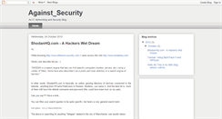 Desktop Screenshot of againstsecurity.com